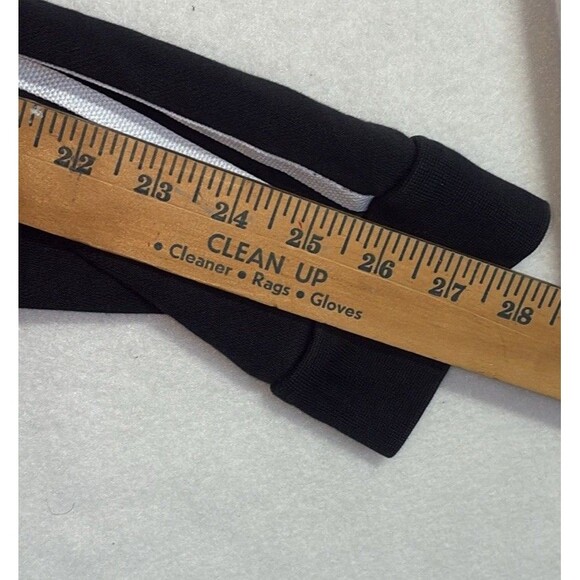 ADIDAS Originals Womens Sz L Black White Logo Cropped Hoodie Sweatshirt Pullover - Picture 7 of 11